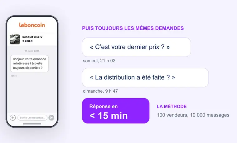 Messages leboncoin : la méthode issue de 10 000 conversations de vendeurs auto